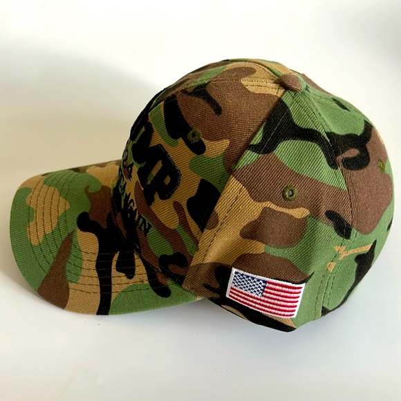 New Camouflage 2024 President Donald Trump Hat Save America Again Baseball Cap - Picture 3 of 5